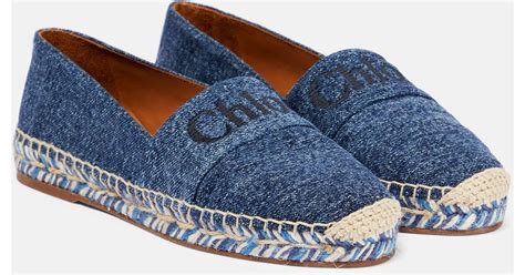 espadrille chloe shoes|chloe denim espadrille.